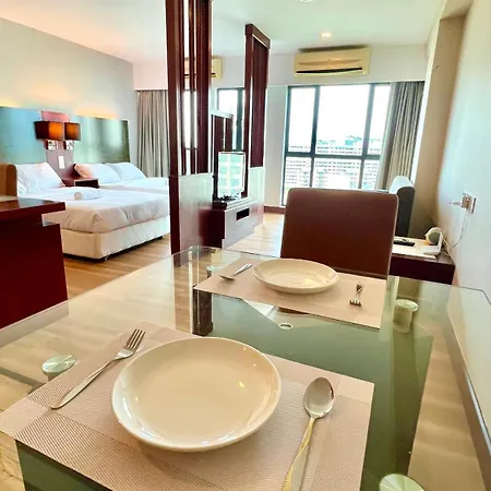 Gemilang Studio Homesuites Near Ming Garden Hotel Kk Kota Kinabalu Exterior photo